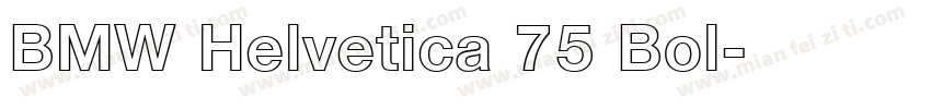 BMW Helvetica 75 Bol字体转换